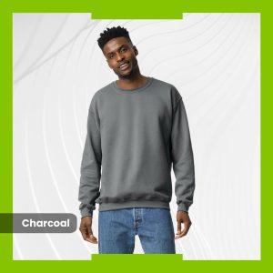 Gildan Heavy Blend Crewneck -  Charcoal