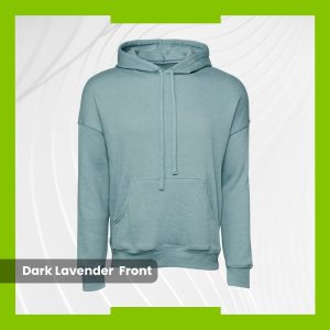 Bella+Canvas Fleece Hoodie - Heather Blue Lagoon