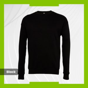 Bella+Canvas Drop Shoulder Sweatshirt - Black