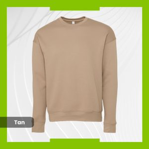 Bella+Canvas Drop Shoulder Sweatshirt - Tan