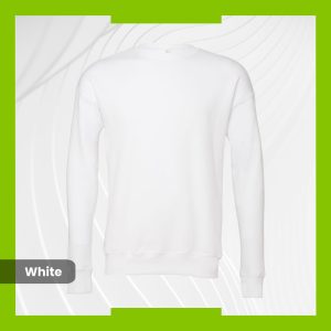 Bella+Canvas Drop Shoulder Sweatshirt - White
