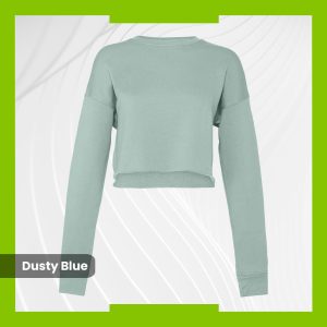 Bella+Canvas Women’s Crop - Dusty Blue