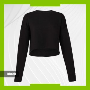 Bella+Canvas Women’s Crop - Black