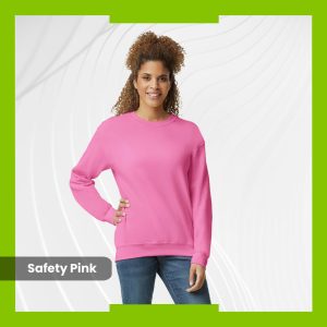 Gildan Heavy Blend Crewneck - Safety Pink