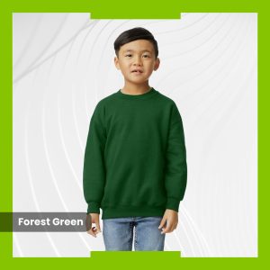Gildan Youth Heavy Blend Crewneck - Forest Green
