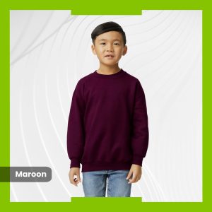 Gildan Youth Heavy Blend Crewneck - Maroon
