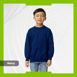 Gildan Youth Heavy Blend Crewneck - Navy