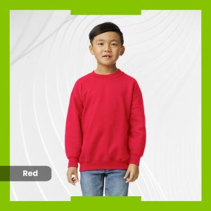 Gildan Youth Heavy Blend Crewneck - Red