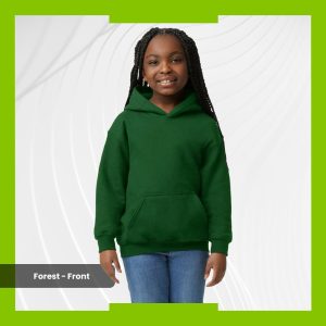 Gildan Youth Heavy Blend Hoodie - Forest