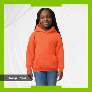 Gildan Youth Heavy Blend Hoodie - Orange