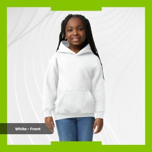 Gildan Youth Heavy Blend Hoodie - White