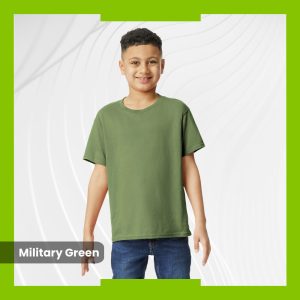 Gildan Youth Heavy Cotton T-Shirt  - Military Green