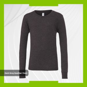 Bella+Canvas Youth Long Sleeve - Dark Grey Heather