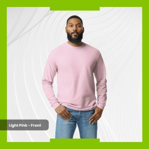 Gildan Heavy Cotton Long Sleeve - Light Pink