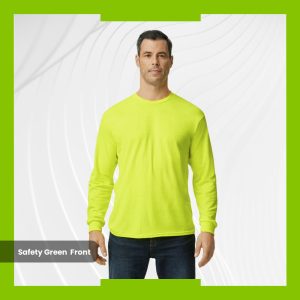 Gildan Heavy Cotton Long Sleeve - Safety Green